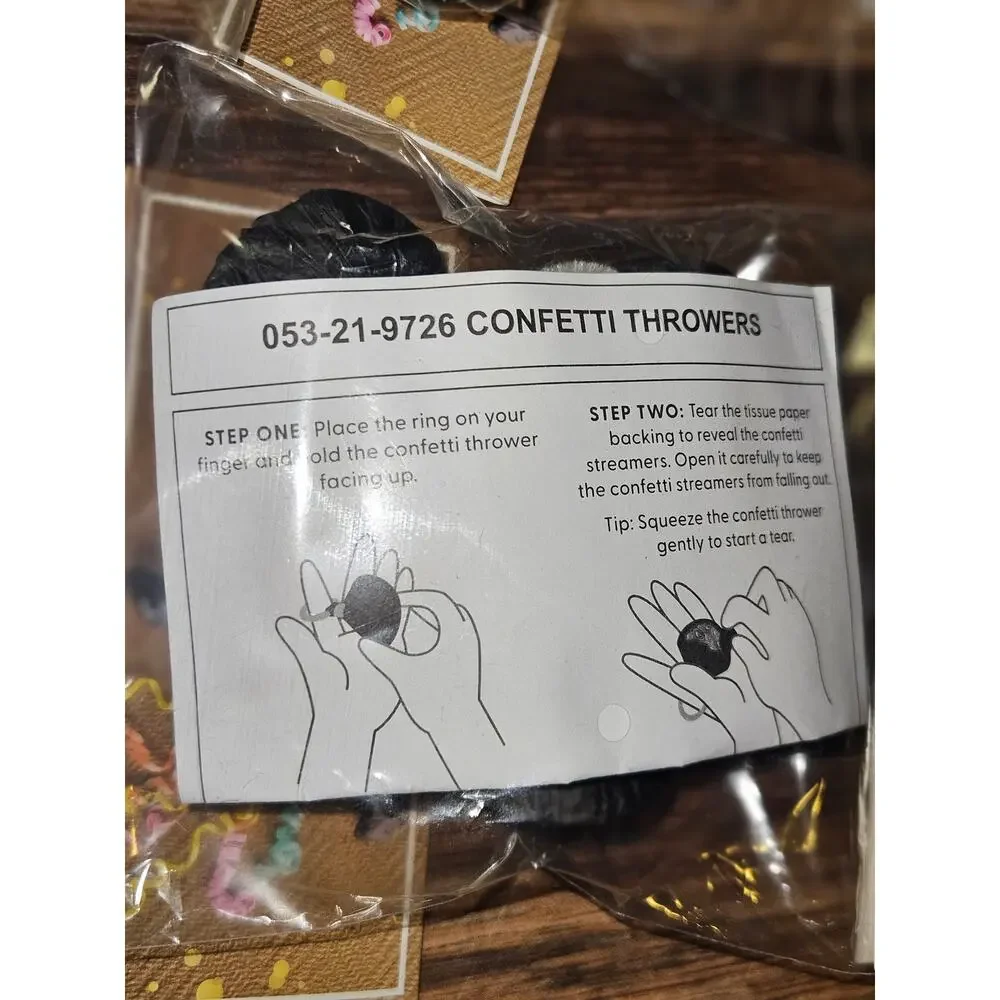 Spritz Confetti Thrower Rings